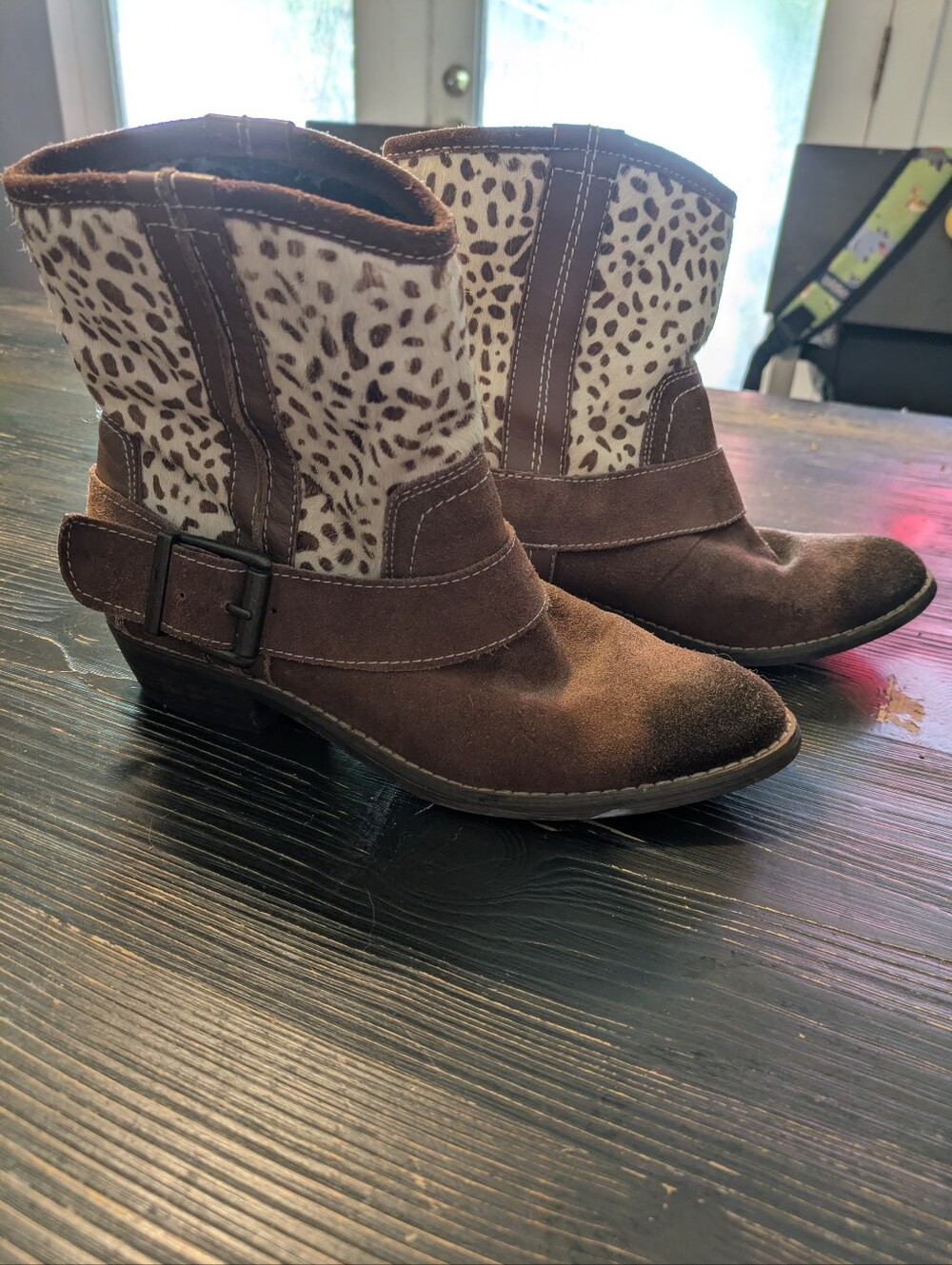 Kelsi Dagger Brooklyn Western Leather Calf Hair Boots